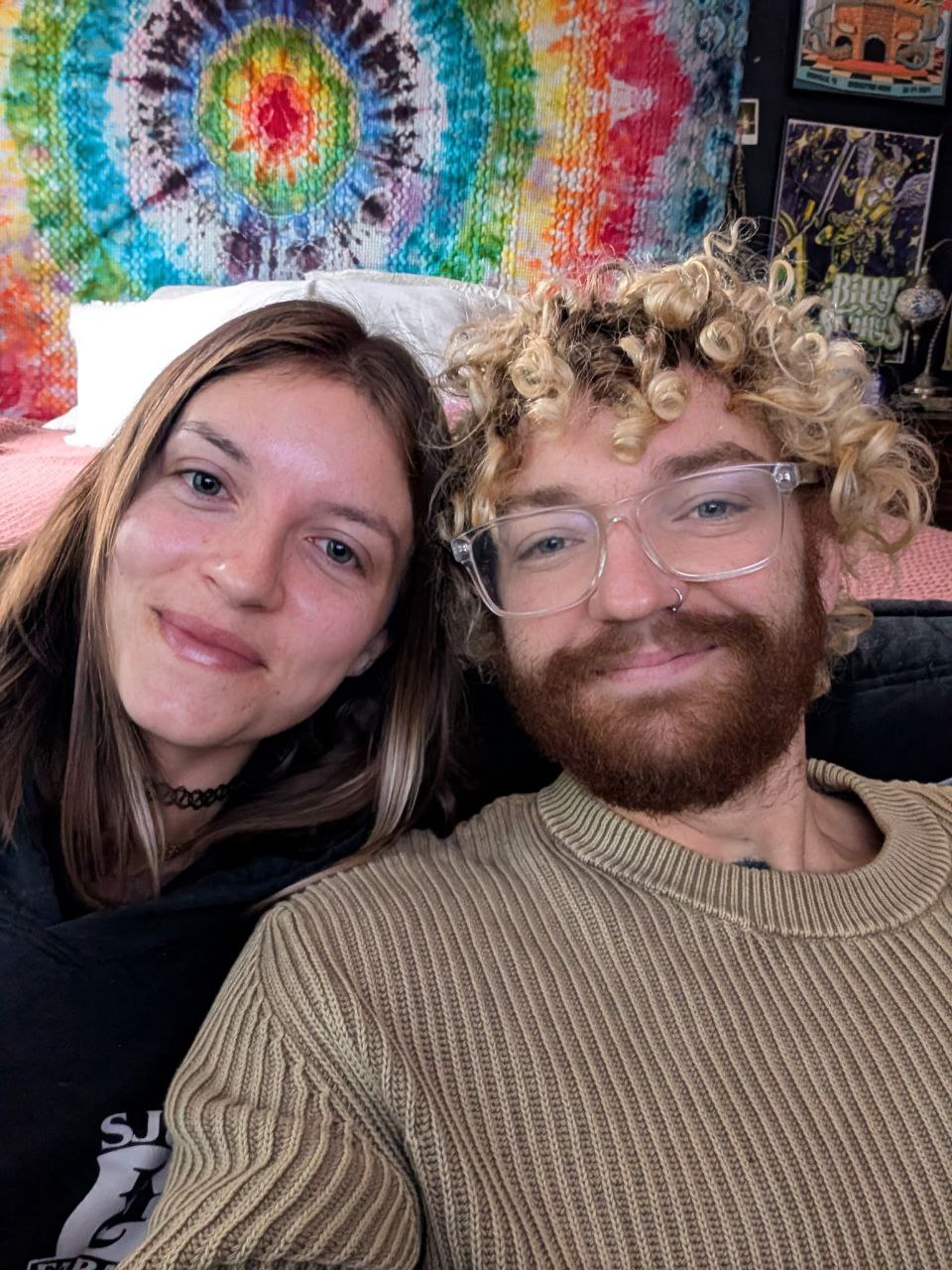 Mushwellow Dry Goods tie-dye work in progress